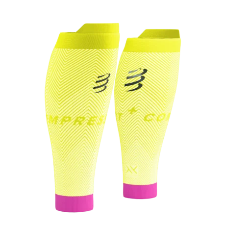 Gemeleras de Running Compressport R2 Oxygen Amarillo