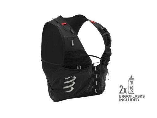 Mochila de Trail Running Compressport UltRun S Pack Evo 10 Negra Unisex - Imagen 2