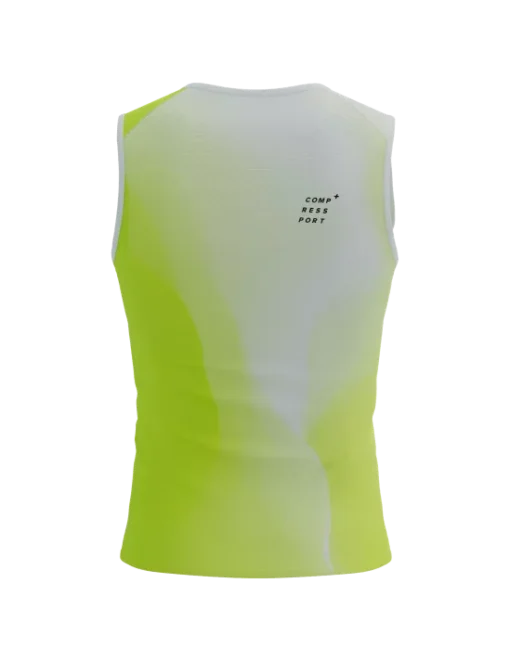 Performance Tank M Safety Yellow/White/Black - Hombre - Compressport - Imagen 2