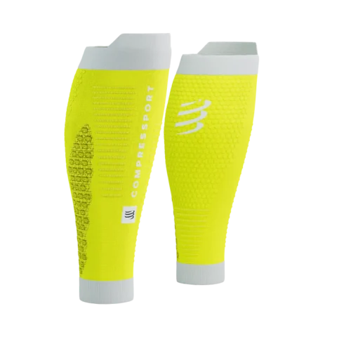 Gemeleras de Running Compressport R2 3.0 Amarillo Seguridad