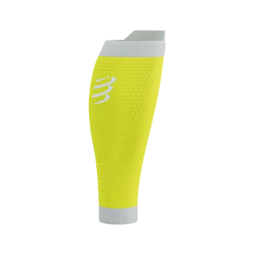 Gemeleras de Running Compressport R2 3.0 Amarillo Seguridad - Imagen 2