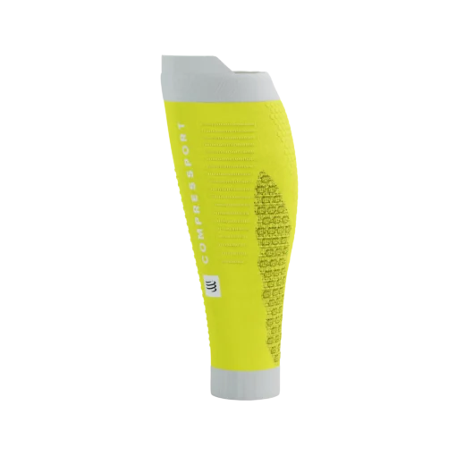 Gemeleras de Running Compressport R2 3.0 Amarillo Seguridad - Imagen 4