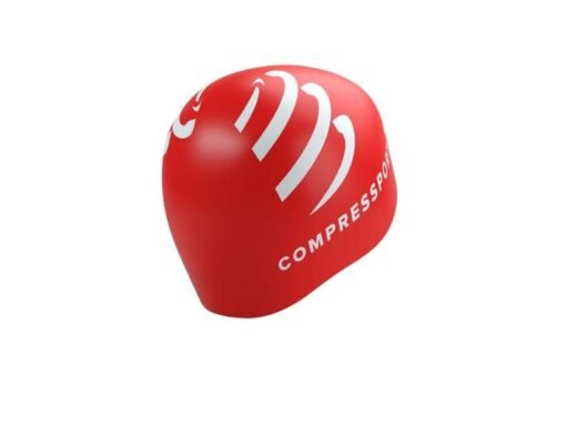 Gorro de Natación Compressport Rojo - Imagen 2