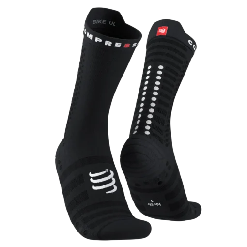 Calcetines Pro Racing Socks v4.0 ULTRALIGHT Bike Black/white - Compressport