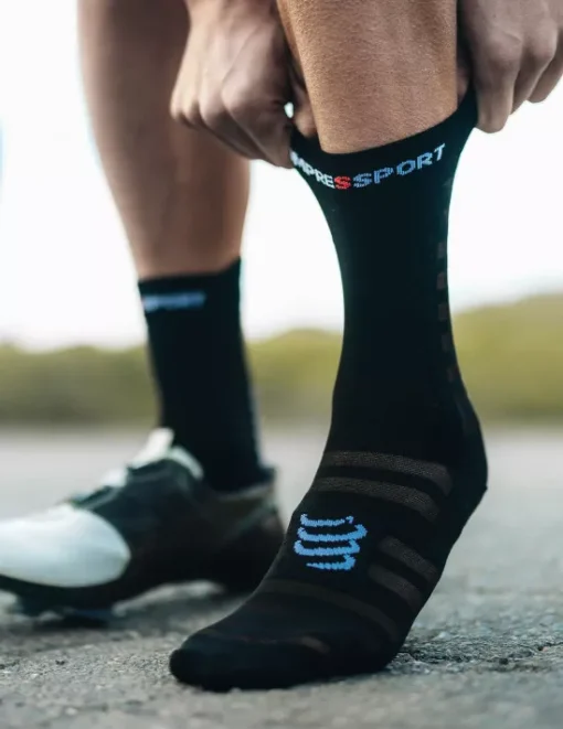 Calcetines Pro Racing Socks v4.0 ULTRALIGHT Bike Black/white - Compressport - Imagen 4