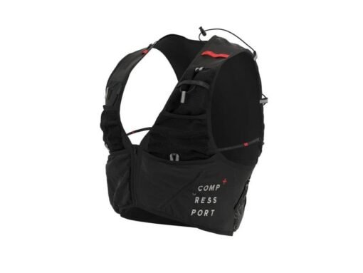 Mochila de Trail Running Compressport UltRun S Pack Evo 10 Negra Unisex