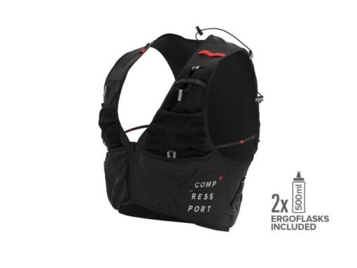 Mochila de Trail Running Compressport UltRun S Pack Evo 15 Negra Unisex - Imagen 2