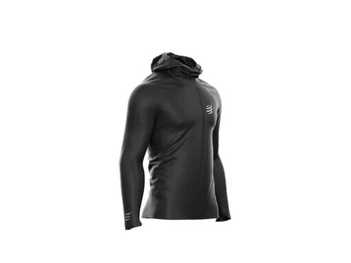 Cortaviento de Running Impermeable Hurricane 10/10 Hombre Comprespport Negro