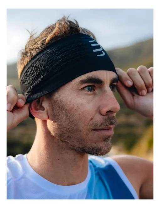 Headband Deportivo On/Off Compressport Unisex Negro - Imagen 3