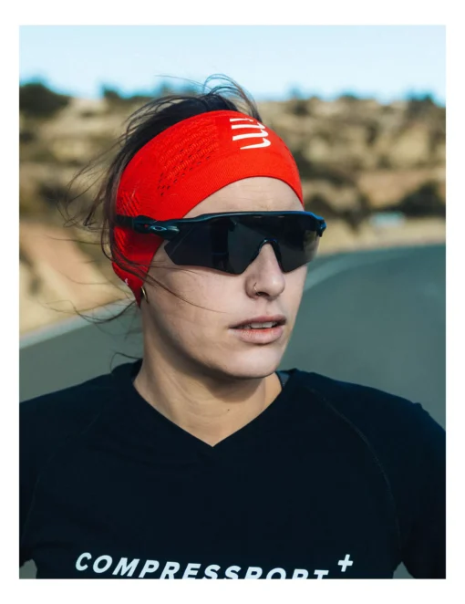 Headband Deportivo On/Off Compressport Unisex Rojo - Imagen 3