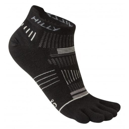 Calcetines con dedos - Toe Socklet - Negro/Gris - Hilly - Imagen 2