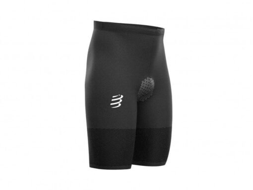 Calza Corta de Triatlón Under Control Hombre Compressport Negra