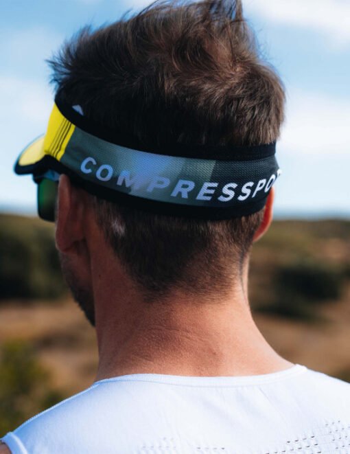 Visera de Running Ultralight Compressport Unisex Amarillo Safety - Imagen 4