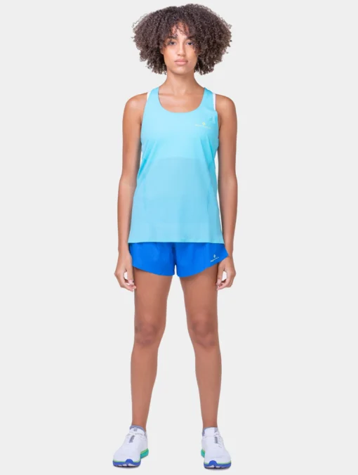 Short de Running Tech Race Ronhill Mujer Azul - Imagen 3